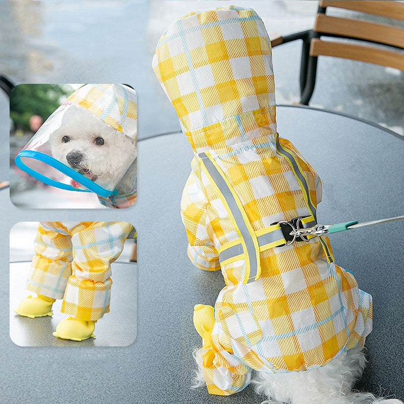 Rainy Day, No Problem! Ultimate Pet Raincoat for Cozy Walks!