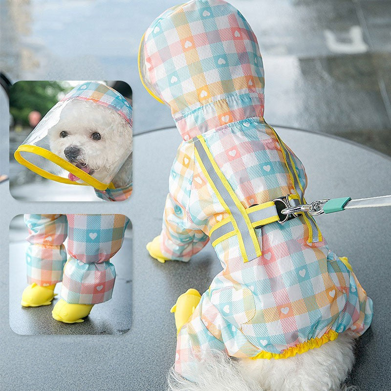 Rainy Day, No Problem! Ultimate Pet Raincoat for Cozy Walks!