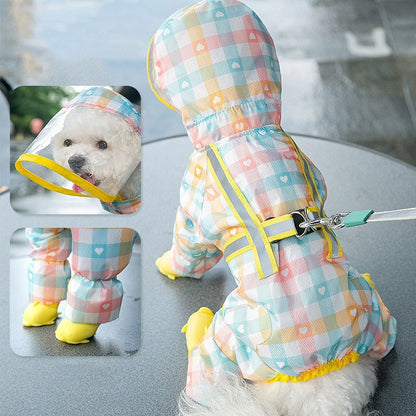 Rainy Day, No Problem! Ultimate Pet Raincoat for Cozy Walks!