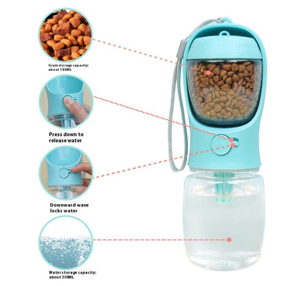 Dual-use Dog Outing Drinking Cup Two-in-one Portable