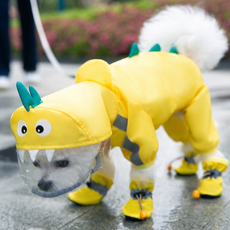 Rainy Day, No Problem! Ultimate Pet Raincoat for Cozy Walks!