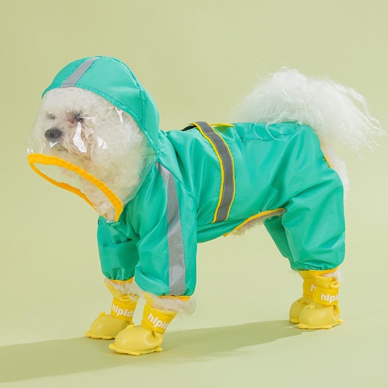 Rainy Day, No Problem! Ultimate Pet Raincoat for Cozy Walks!