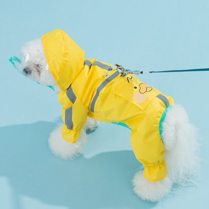 Rainy Day, No Problem! Ultimate Pet Raincoat for Cozy Walks!